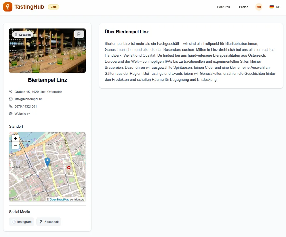 Öffentliches Profil