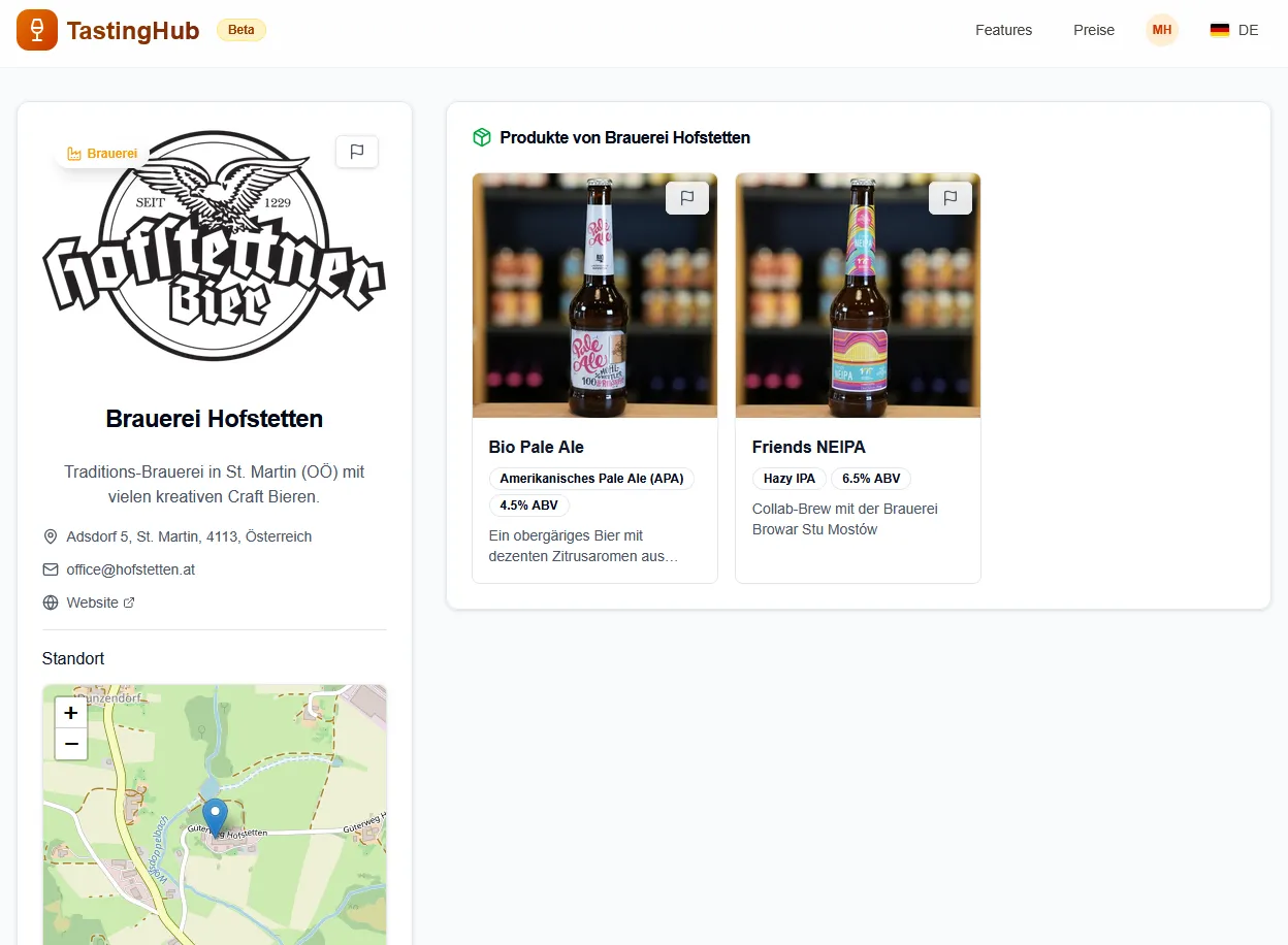 Öffentliches Profil